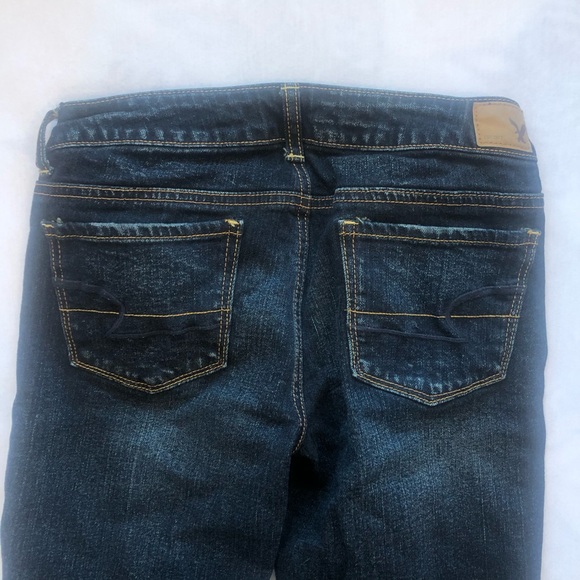 American Eagle Dark Wash Stretch Skinny Jeans - Picture 5 of 9